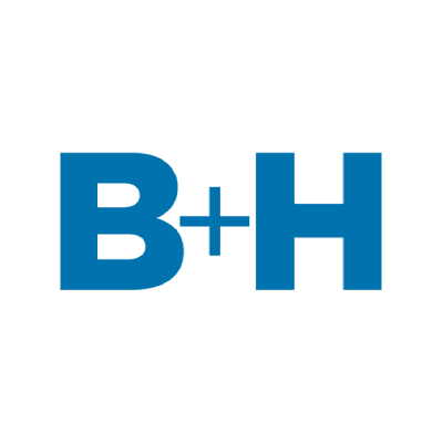 B+H Architects color logo
