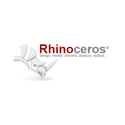 Rhinoceros 3D color logo