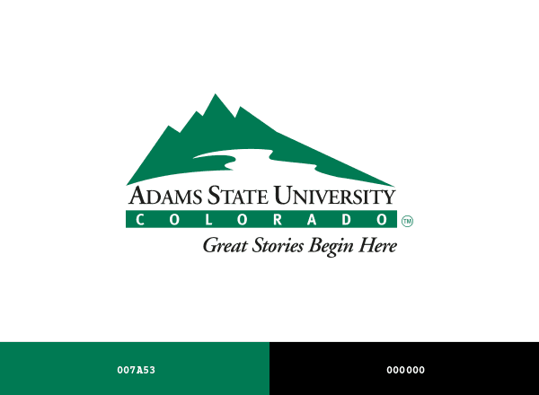 Adams State University brand color palette