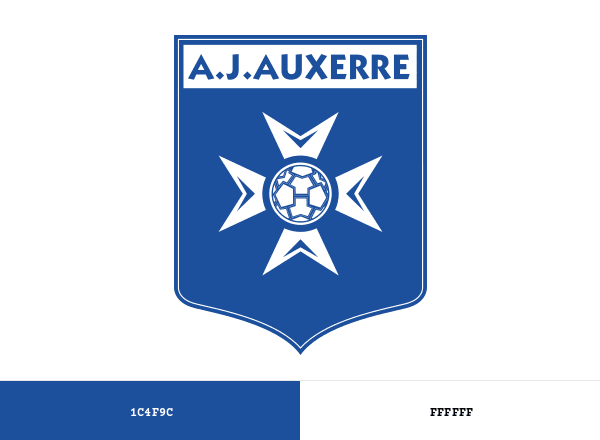 AJ Auxerre brand color palette