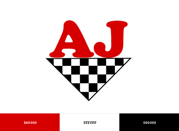 AJ Stationers brand color palette