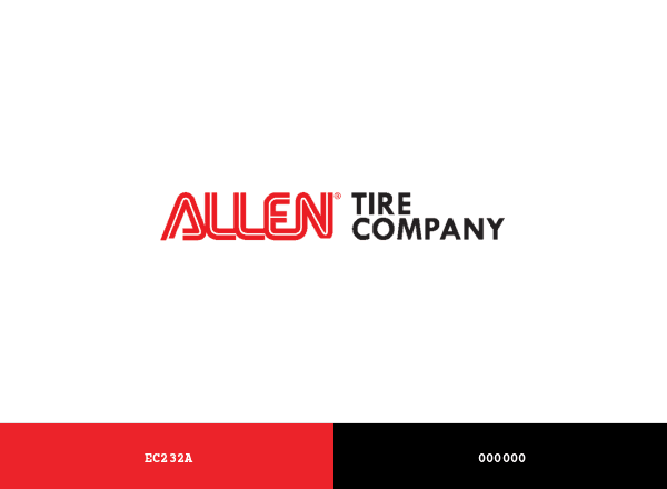 Allen Tire Company brand color palette