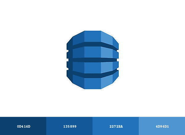 Amazon DynamoDB brand color palette
