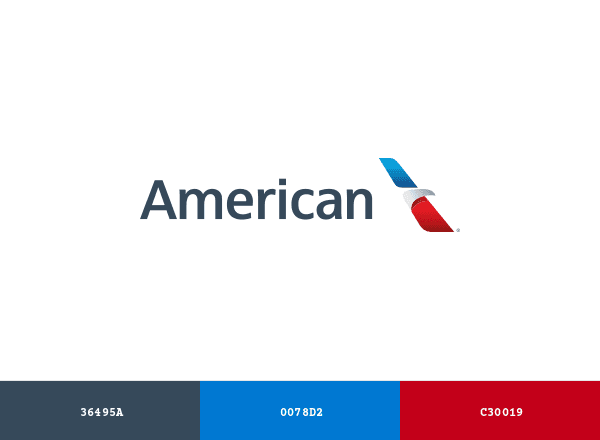 American Airlines Group brand color palette
