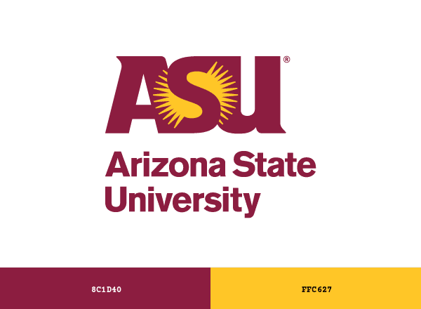 Arizona State University brand color palette