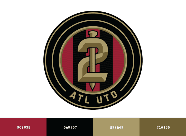 Atlanta United 2 brand color palette