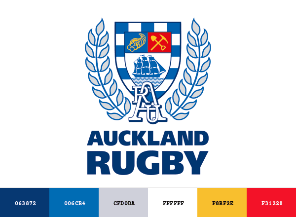 Auckland Rugby Union brand color palette