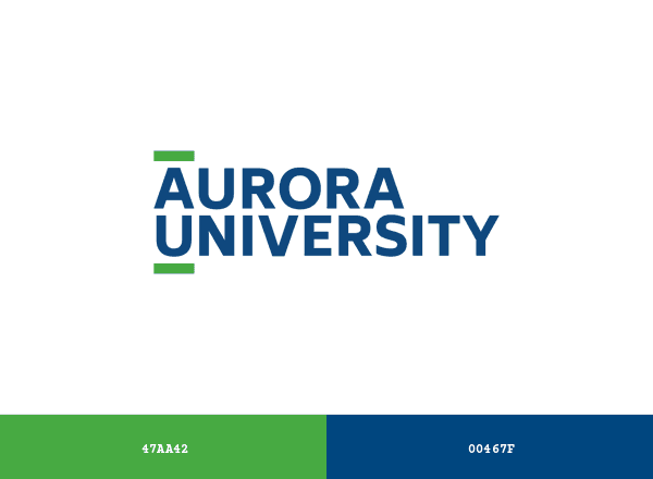 Aurora University brand color palette