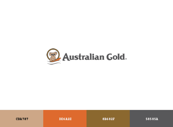 Australian Gold brand color palette