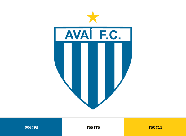 Avaí FC brand color palette