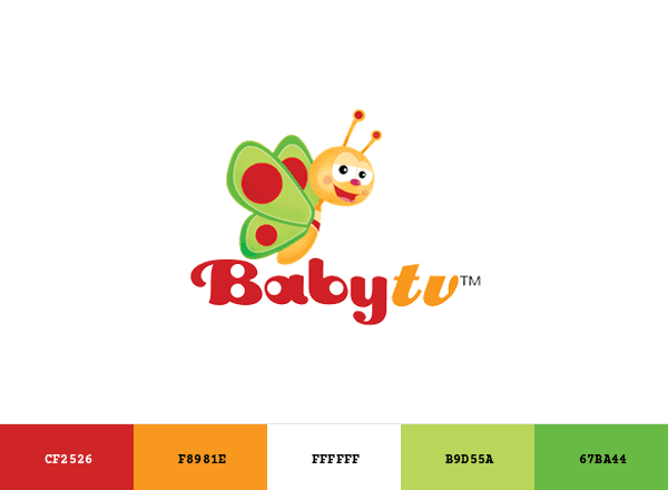 BabyTV brand color palette