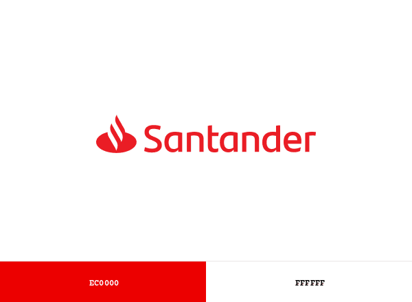 Banco Santander brand color palette