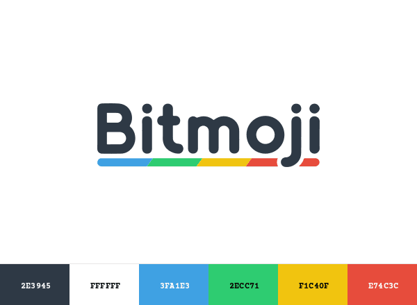 Bitmoji brand color palette