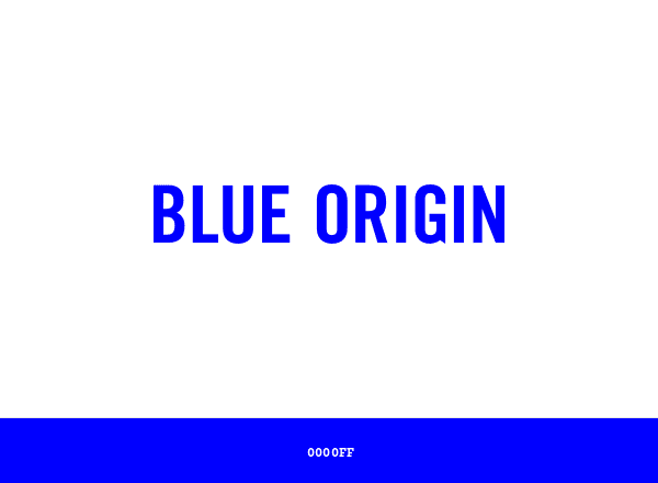 Blue Origin brand color palette