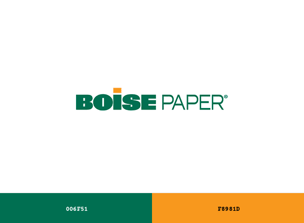 Boise Paper brand color palette