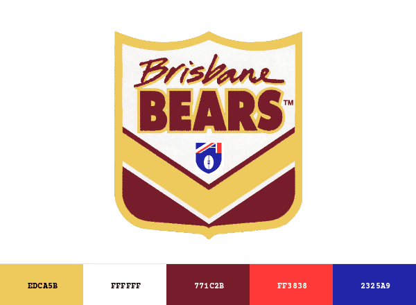 Brisbane Bears brand color palette
