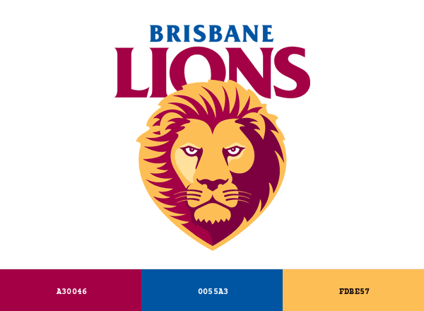 Brisbane Lions brand color palette