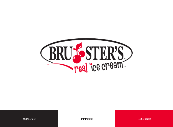 Bruster’s Ice Cream brand color palette
