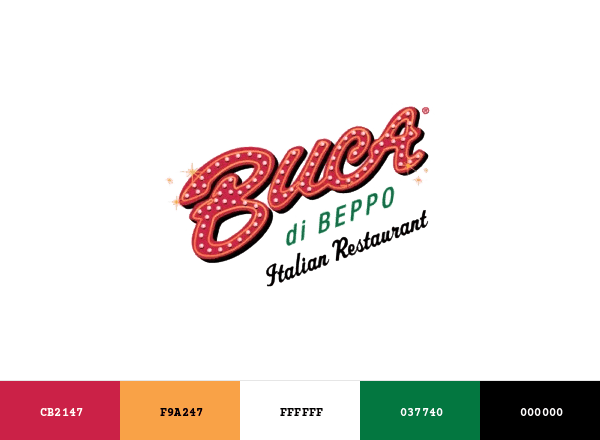 Buca di Beppo brand color palette
