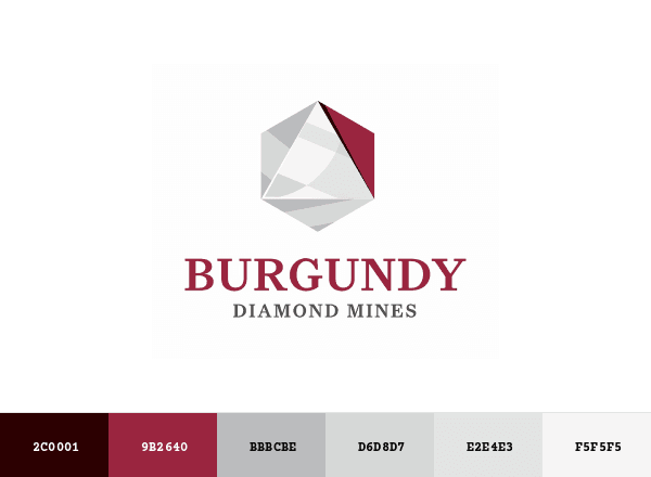 Burgundy Diamond Mines brand color palette
