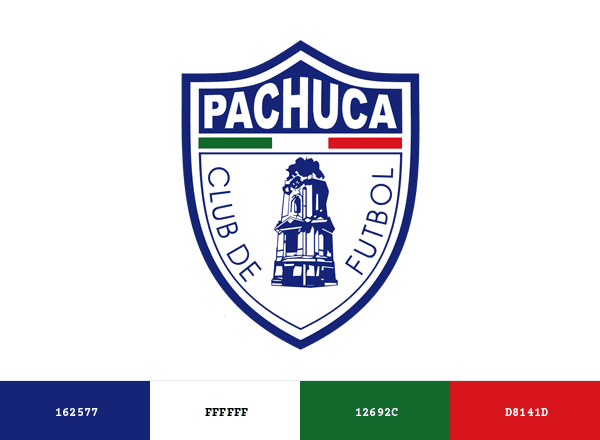 C.F. Pachuca brand color palette