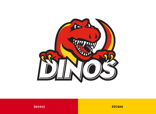 Calgary Dinos brand color palette