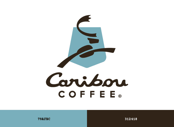 Caribou Coffee brand color palette