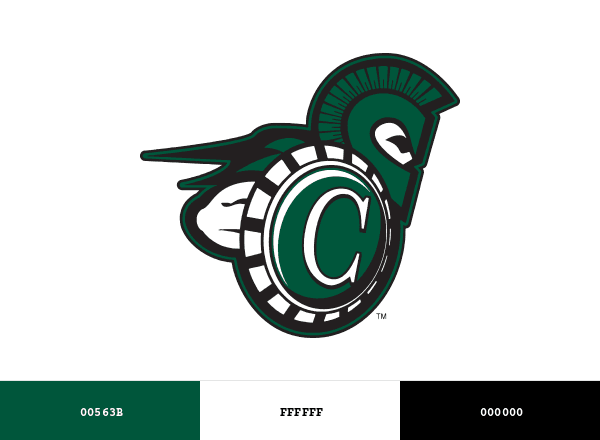 Castleton Spartans brand color palette