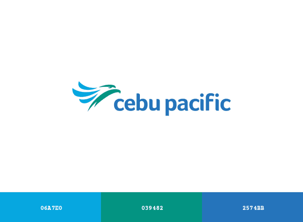 Cebu Pacific brand color palette