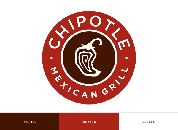 Chipotle Mexican Grill brand color palette