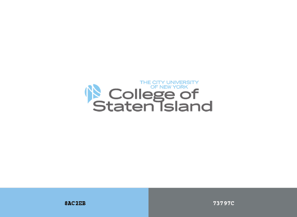 College of Staten Island (CSI) brand color palette