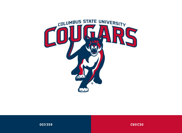 Columbus State Cougars brand color palette