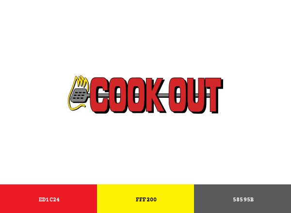 Cook Out brand color palette
