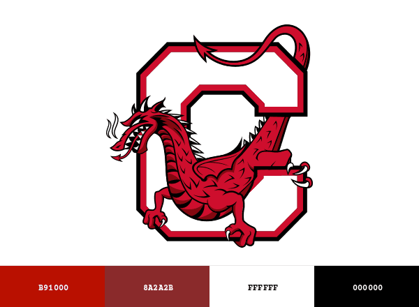 Cortland Red Dragons brand color palette