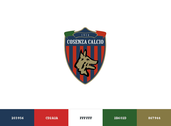 Cosenza Calcio brand color palette