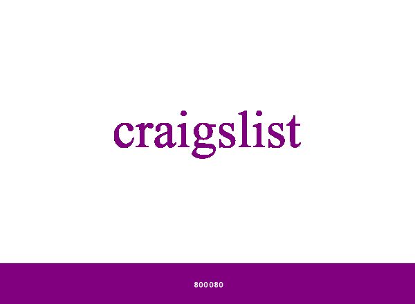 Craigslist brand color palette