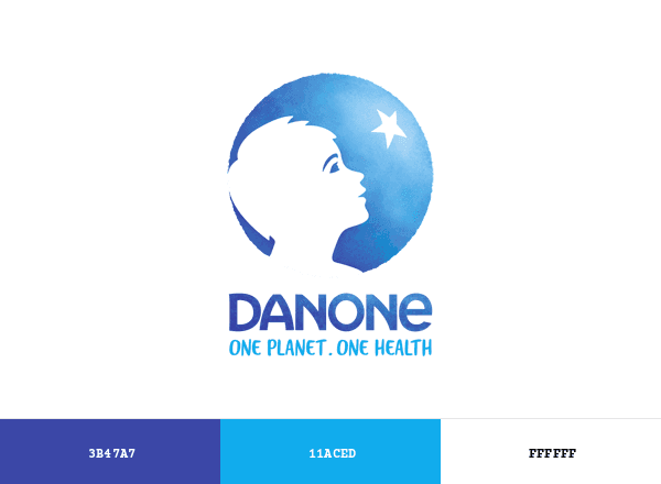 Danone brand color palette