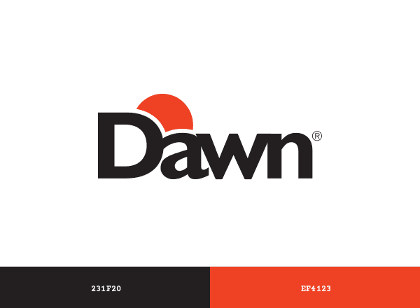 Dawn Donuts brand color palette