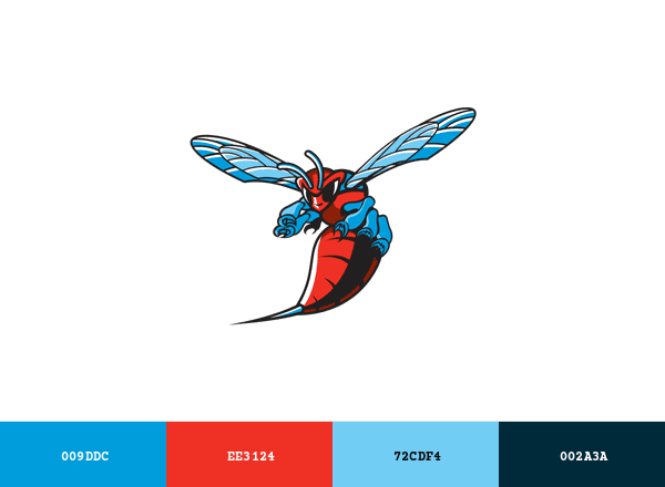 Delaware State Hornets brand color palette