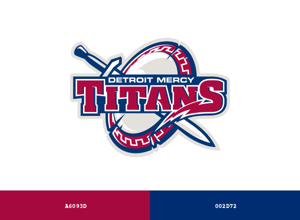 Detroit Mercy Titans brand color palette