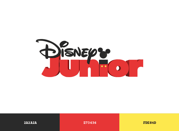 Disney Junior brand color palette