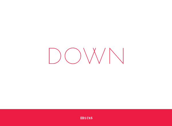 Down brand color palette