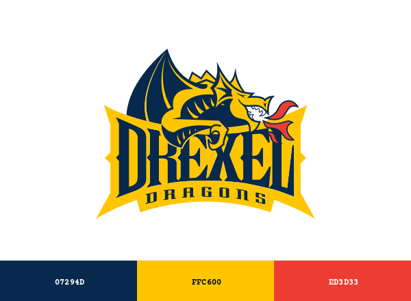 Drexel Dragons brand color palette