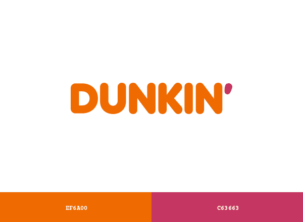 Dunkin’ Donuts brand color palette