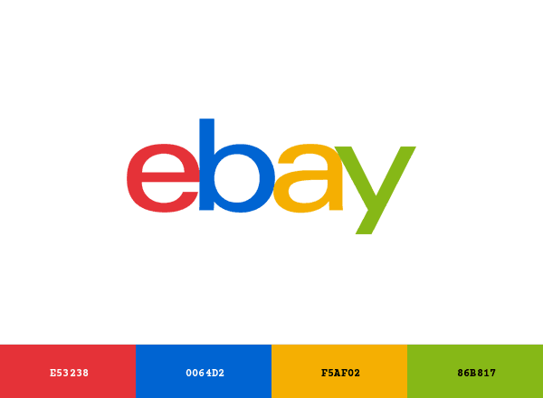 Ebay brand color palette