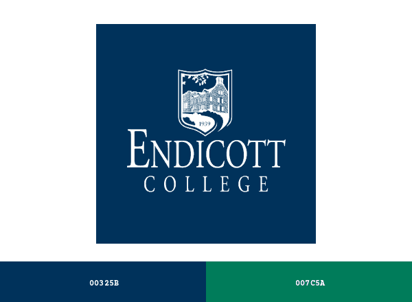 Endicott College brand color palette