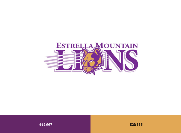 Estrella Mountain Lions brand color palette