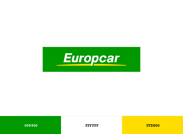 Europcar Car Rental brand color palette