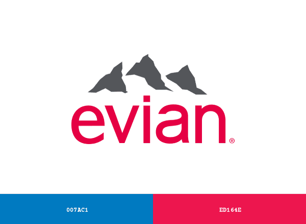 Evian brand color palette