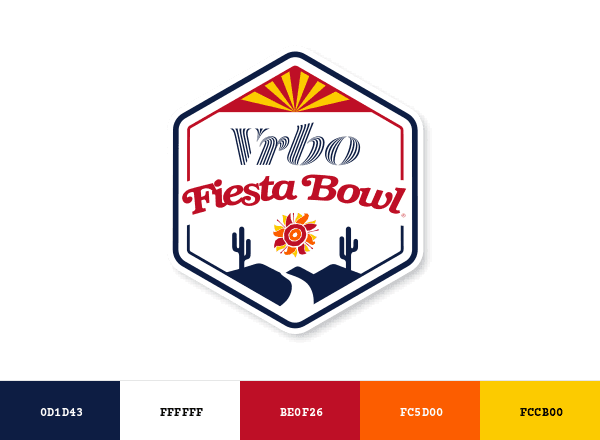 Fiesta Bowl brand color palette